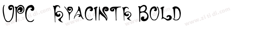 UPC-Hyacinth Bold字体转换